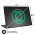 DC Comics Green Lantern Logo Black Background Universal Laptop 15in (12.2 x 8.8in) Skin